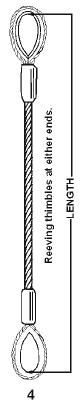 Single Part Rope Wire Sling